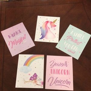 Unicorn Set of 5 Posters
